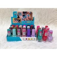 ราคา ยกแพ็ค คละสี(1x24)ยาทาเล็บจิ๋ว 8ml.สีติดทนนาน แห้งเร็ว (ไม่ใช่สีเจล)#2981 (45805669503)