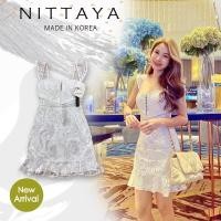 ราคา [Nittaya] เดรสสั้นสีขาวลูกไม้ทั้งตัว (14283979471)