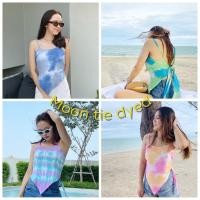 ราคา Moon tie-dyed top เสื้อสายเดี่ยวมัดย้อม สายเดี่ยวผูกโบว์ สายเดี่ยวพาสเทล (4155892495)