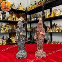 ราคา พ่อแก่ ฤาษีเดินดง เนื้อดิน ขนาดฐาน 10.5 ซม. สูง 34 ซม. (29904963689)