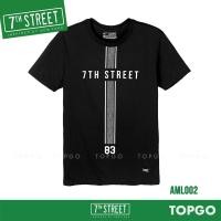 ราคา 7th Street เสื้อยืด แนวสตรีท รุ่น Mix Line (ดำ) AML002 ของแท้ (1203595847)
