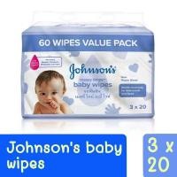 ราคา จอห์นสันทิชชู่เปียกJohnson’s Baby Wipes Messy Times จอห์นสัน เมสซี่ ไทม์ เบบี้ ไวท์ ผ้าเช็ด (20458912972)