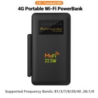 ราคา เราเตอร์แบบพกพา 4G ไร้สาย WiFi6 พร้อมช่องใส่ซิมการ์ด 300Mbps 5G Travel Mobile Hotspot 10000mAh Power Bank (47010317028)