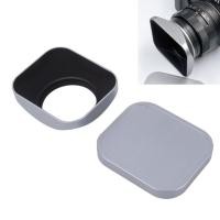 ราคา Havashop banapoy Square Metal Lens Hood Camera Cover with Cap Set 37mm Protector Silver Color Accessories (52266841603)