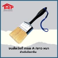 ราคา แปรงทาสี STAR-45 ขนสัตว์แท้(ขนขาว) ยาว หนา เกรด A ขนาด 2 นิ้ว (18927123862)