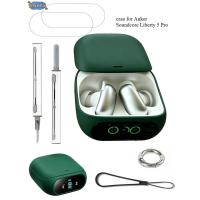 ราคา Compatible with Anker Soundcore Liberty 5 Pro Bluetooth Earphones Silicone Case Cover with nylon rope and Cleaner Kit, and 2 Packs of Screen Protectors (42182335946)