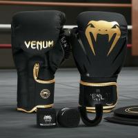 ราคา ชุดฝึกซ้อมมวยไทยและมวยสากล Venum: นวมชกมวย, ผ้าพันมือ 2 เมตร, ฟันยางรุ่น Impact Evo Gold ใหม่ (49315656555)