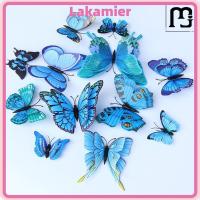 ราคา LAKA 12 ชิ้นสติกเกอร์แม่เหล็กศิลปะ, จําลองผีเสื้อสติ๊กเกอร์ติดผนัง,ตกแต่งบ้านสี Double-layer แฟชั่นแม่เหล็กตู้เย็น Decals เด็กห้อง (43484226670)