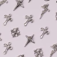 ราคา 30 ชิ้น จี้เล็บโลหะผสมวินเทจ รูปไม้กางเขน 3 มิติ สไตล์โกธิค Y2K พังก์ สําหรับตกแต่งเล็บ (54717839543)