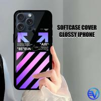 ราคา [ GT63 OFF WHITE ] Softcase IPHONE 15 PRO MAX/14 PRO MAX/13 PRO MAX/12 PRO MAX/ 11 PRO MAX Case Glitter Mirror Sublime Silicone IPHONE (26178628014)
