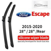 ราคา (ด้านหน้า/ด้านหลัง) ชุดใบปัดน้ำฝน Ford Escape สำหรับปี 2015-2020 wiper blade SUV ใบปัดน้ำฝนกระจกหลัง แบบซิลิโคนรูปกล้วย (46308893775)