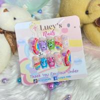 ราคา SH155เล็บปลอมเจลแท้พร้อมติด ฟรีกาว+ตะไบ และของแถมสุด cute (23346349777)