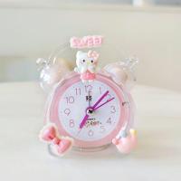 ราคา alarm clock นาฬิกาปลุก สาวหัวใจคิตตี้แมวเด็กนาฬิกาปลุกนักเรียนไปโรงเรียนที่มีประสิทธิภาพตื่นปลุกคุโรมิข้างเตียงเงียบนาฬิกา (48712645858)