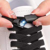 ราคา ใหม่ No Tie Shoelaces รองเท้าแม่เหล็ก Laces คลิปแบนยืดหยุ่นยืด Laces รองเท้าผ้าใบผู้หญิงผู้ชายเด็ก Casual Shoelace (43116294767)