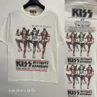 ราคา KISS "Destroys Anaheim!" เสื้อวงมือสอง size S (41522281824)