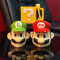 ราคา Mario Ceramic Cup การ์ตูนน่ารักแก้วน้ําถ้วย Super Mario สินค้าถ้วย Luigi Question Mark Cup (42183915812)