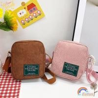 ราคา กระเป๋าสะพายข้าง EUCA, กระเป๋าสะพายผ้าลูกฟูกวินเทจ, กระเป๋าถือขนาดเล็กสีทึบ (53914659945)