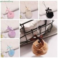 ราคา สเปซไฮ​ เชือกเส้นเล็กโทรศัพท์มือถือกระเป๋าจี้แขวนสายไฟจี้ก้อนผม,เครื่องประดับที่เก็บกุญแจริบบิ้นโบว์นุ่มน่ารัก ปอมๆ พวงกุญแจคีย์กระเป๋าเป้สะพ (43534250168)