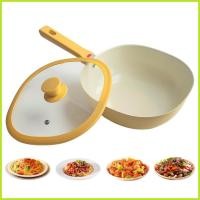 ราคา กระทะ Nonstick 1.9L พร้อมฝาปิดลื่นโลหะ Non Stick กระทะ Skillet พร้อมฝาปิดสําหรับ Induction unhcxeth (46755653498)