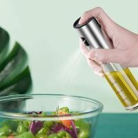 ราคา Food-grade glass oil spray bottle, press-type household spray soy sauce bottle with scale, barbecue cooking oil spray bo (55863772631)
