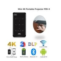 ราคา P09-IIแบบพกพาDLP Mini Pocket โปรเจคเตอร์Android 9.0 1GB RAM 8GB WIFI5 BT4.2 4K HD Beamerโฮมเธียเตอร์ LED Video Proyector (5238093847)