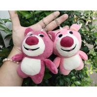 ราคา พวงกุญแจตุ๊กตาหมีLotso Huggin Toy Story [Disney 100%] (48959043036)