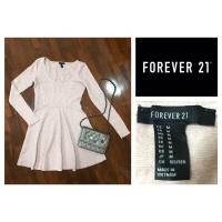 ราคา เดรสสั้นแขนยาว แบรนด์ Forever21 (6059328328)
