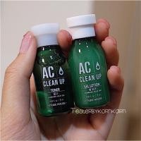 ราคา (ของแท้/พร้อมส่ง)Etude ac claen up toner15ml+gel lotion15ml (399194136)