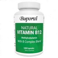 ราคา วิตามินธรรมชาติ B12 1000 mcg พร้อม B Complex Blend - Methylcobalamin B12 สําหรับพลังงาน สุขภาพประสาท และฟังก์ชั่นความรู้ความเข้าใจ - Methylated B12 พร้อมกรดโฟลิก - 120 แคปซูล (46267649624)