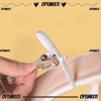 ราคา OPTIMISTIVF ที่มองไม่เห็นส้น Band, โปร่งใสไม่มีสายรัดรองเท้าหล่น, รองเท้าส้นสูงอุปกรณ์เสริม Comfort Anti Slip Secure รองเท้าลูกไม้สุภาพสตรี (50566072269)