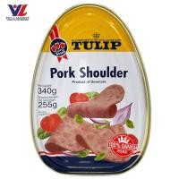 ราคา เนื้อสันคอหมูอัดก้อน ตรา ทิวลิป 340 กรัม (49666805338)