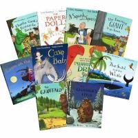 ราคา (10หนังสือ)Julia Donaldson Collection The Gruffalo The Gruffalos Child The Snail and the Whale Room on the Broom book (48258933929)