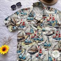 ราคา เสื้อลายเรือใบ เสื้อฮาวาย เที่ยวทะเล เสื้อเชิ้ต (18660924803)