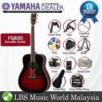 ราคา Yamaha FG830 44" ซื้อ Solid Sitka Spruce Top Acoustic Guitar Tobacco Sunburst (FG 830) (45614485312)