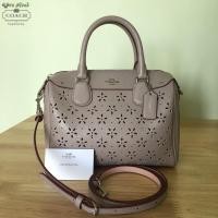 ราคา COACH MINI BENNETT SATCHEL IN LASER CUT LEATHER (37865716)