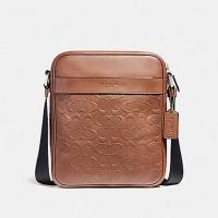 ราคา COACH M CHARLES FLIGHT BAG IN SIGNATURE LEATHER : F24868 : NICKEL/SADDLE (line: @coachbysuphitcha) (1091363448)