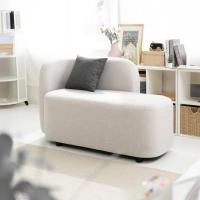 ราคา A โซฟา 2 ที่นั่ง สีเทาอ่อน + เบาะสีเทาเข้ม (135x68x78 ซม.) (57603360942)