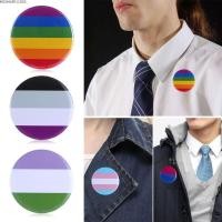 ราคา BOOMLIFE1238C 1/2PCS Denim เข็มกลัดปก Tinplate Pins ตกแต่งหมวก Rainbow Gay Badge (50417395775)