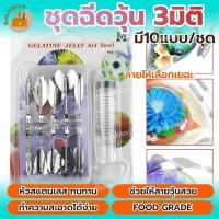 ราคา *พร้อมส่ง* ชุดฉีดวุ้น 3มิติ หัวฉีดวุ้น3D เจลาติน เข็มวาดภาพ (10หัว/ชุด) ทำเค้ก เค้กวุ้น ดอกไม้เยลลี่ แกะสลักดอกไม้ (27002795758)