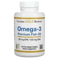 ราคา EXP 05/2024 พร้อมส่ง แท้ % California Gold Nutrition Omega-3 Premium Fish Oil 100 Fish Gelatin Softgels (2816668274)
