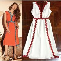 ราคา kloset_แท้_dress_whitexred_NWOT (9773719869)