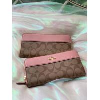 ราคา Coach แท้✔️ กระเป่าสตางค์ใบยาวซิปรอบ | Coach Accordion Zip Wallet in Signature Canvas (4801601816)