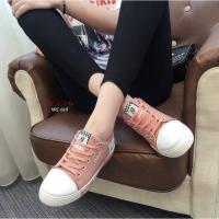 ราคา รองเท้าผ้าใบแฟชั่นนำเข้าสไตล์เกาหลี วัสดุผ้า สายหวาน (2304249886)