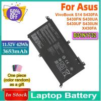 ราคา B31N1732 แบตเตอรี่สําหรับ Asus VivoBook S14 S430FA S430FN S430UA S430UF S430UN X430FA X430FN K430FA K430FN K430FN (43582046439)