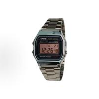 ราคา นาฬิกาที่กําหนดเอง CASIO Modified Series กระจกนาฬิกาสีแดง Silver Resin Case Life กันน้ํา A158WA-1 Modified-Ice Peak Xuanying Quartz Movement หน้าปัดสีดําสีน้ําตาลนาฬิกากระจก (52312981141)