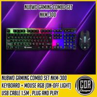 ราคา NUBWO INFAREZ NKM-300 NKM300 ชุด คีย์บอร์ด + เมาส์ Combo set Keyboard + Mouse สำหรับเล่นเกมส์ ไฟสวย สีรุ้ง (7367940893)