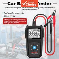 ราคา เครื่องวิเคราะห์แบตเตอรี่รถยนต์แบบดิจิทัล BT10 6-24V ทดสอบค่า CCA, SoH, SoC, แรงดันไฟ และความต้านทานภายใน (55917384124)