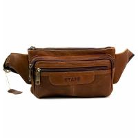 ราคา Chinatown Leather กระเป๋าหนังวัวแท้สะพายหน้าอกหรือคาดเอว ST ซิปหน้า สี น้ำตาล (1805699133)