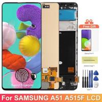 ราคา หน้าจอแสดงผล AMOLED A51 พร้อมระบบสแกนลายนิ้วมือ สำหรับ Samsung Galaxy A51 A515 A515F หน้าจอ LCD พร้อมระบบสัมผัสสำหรับเปล (50963369013)