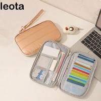 ราคา LEOTA กระเป๋าหนังสือเดินทางหลายชั้น, กันน้ําพร้อมกระเป๋าเก็บเอกสารหูหิ้ว, ใส่บัตรเครดิตนิรภัยความจุขนาดใหญ่อเนกประสงค์เดินทาง (41183400074)
